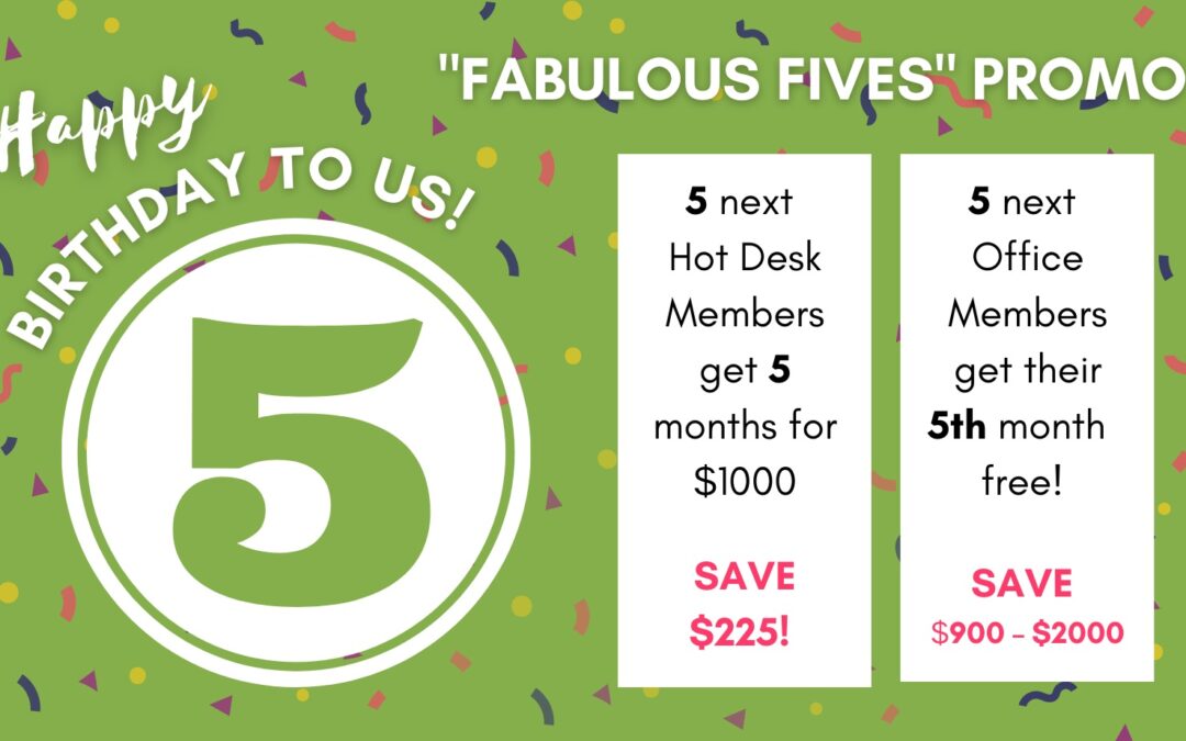 Fabulous Fives Offer – Celebrating 5 Fab Years of ACE